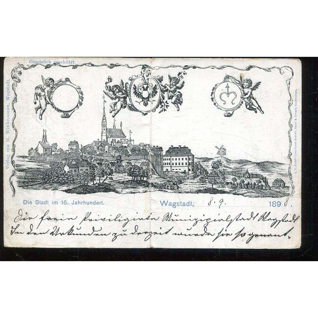 Bílovec, Wagstadt, Nový Jičín (pošk. - přehnutá)