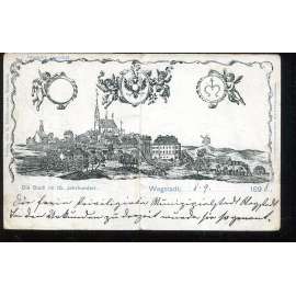 Bílovec, Wagstadt, Nový Jičín (pošk. - přehnutá) Bílovec, Wagstadt, Nový Jičín (pošk. - přehnutá)