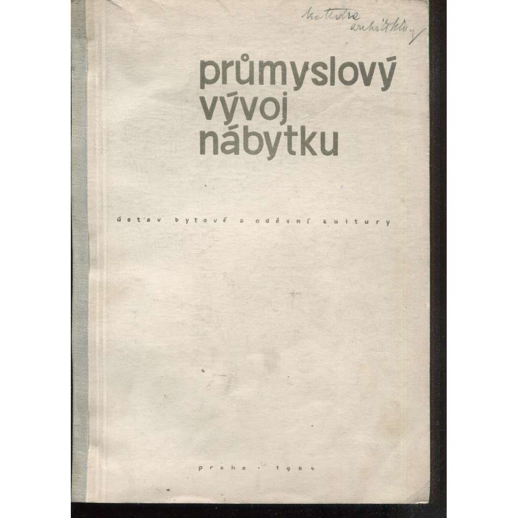 Průmyslový vývoj nábytku (nábytek) - Ústav bytové a oděvní kultury