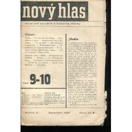 Nový hlas, ročník III., číslo 9-10/1935. Revue pre sociálne a kultúrne otázky (text slovensky) Nový hlas, ročník III., číslo 9-10/1935. Revue pre sociálne a kultúrne otázky (text slovensky)