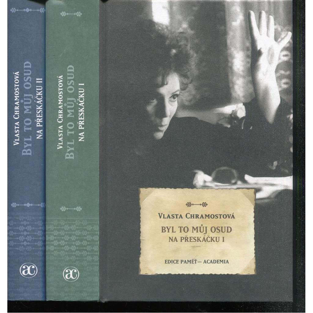 Byl to můj osud. Na přeskáčku I. a II. (2 svazky a DVD) [Vlasta Chramostová - Paměti, vzpomínky]