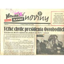 Pondělní ranní noviny, 1937 (smrt T. G. Masaryk, prezident) Pondělní ranní noviny, 1937 (smrt T. G. Masaryk, prezident)