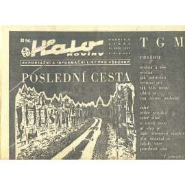 Halo noviny, 1937 (smrt T. G. Masaryk, prezident) Halo noviny, 1937 (smrt T. G. Masaryk, prezident)