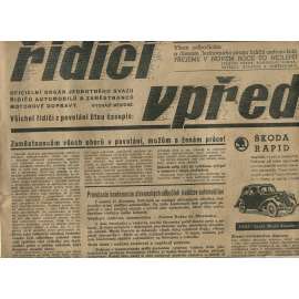 Řidiči vpřed, ročník XXI., číslo 1/1939 (noviny)