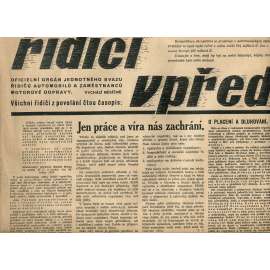 Řidiči vpřed, ročník XXI., číslo 2/1939 (noviny)