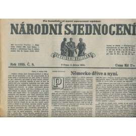 Národní sjednocení, číslo 8/1935 (noviny 1. republika) Národní sjednocení, číslo 8/1935 (noviny 1. republika)