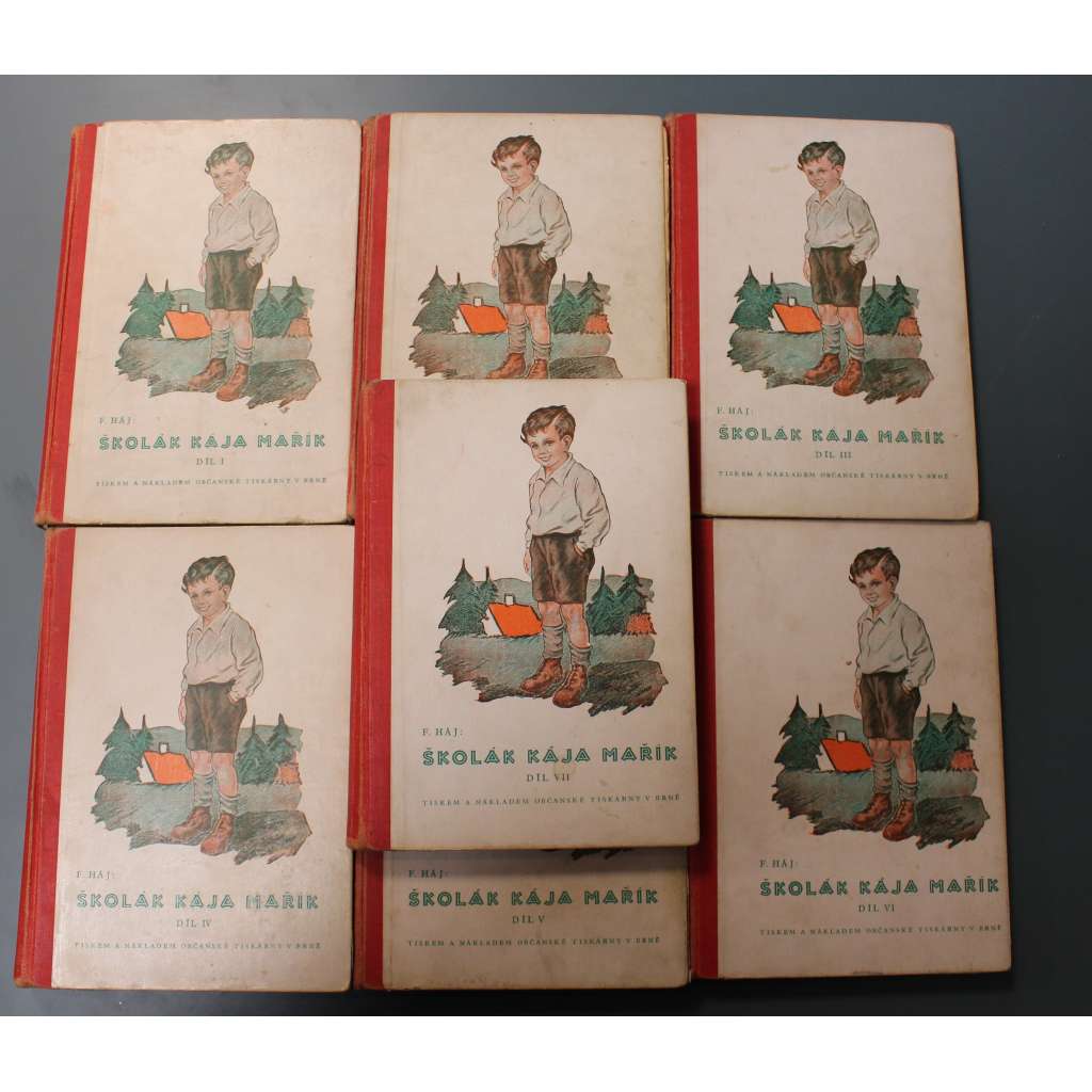 Školák Kája Mařík; 7 svazků (dětská literatura; ilustrace Andrej Kováčik)