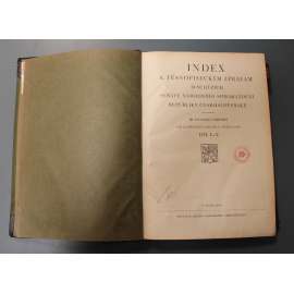 Index k těsnopiseckým zprávám o schůzích senátu národního shromáždění republiky Československé 1929-1935, díl I.-V. (III. volební období; první republika, výbory, tisky, schůze)