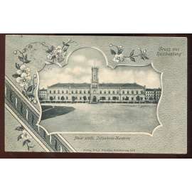 Liberec, koláž, kasárny