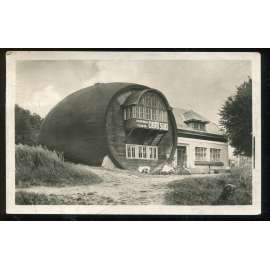 Dlouhá  Most, Liberec, hospoda obří sud