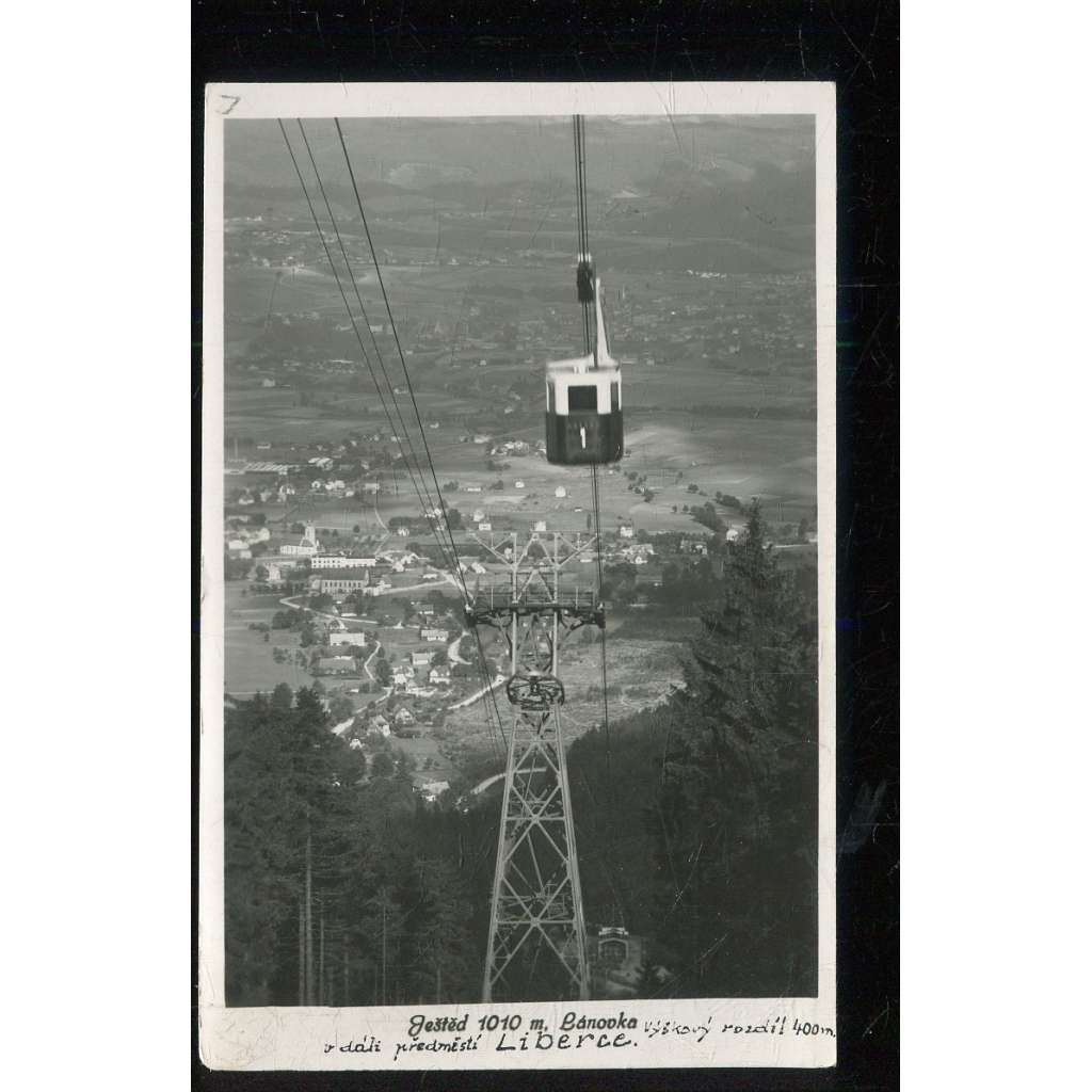 Liberec, rozhledna Ještěd, lanovka