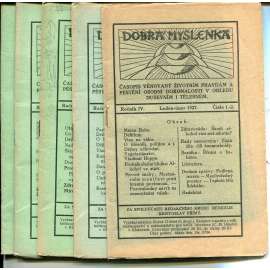 Dobrá myšlenka, ročník IV., číslo 1.-4., a 7.-12/1927 (nekompletní ročník, časopis)