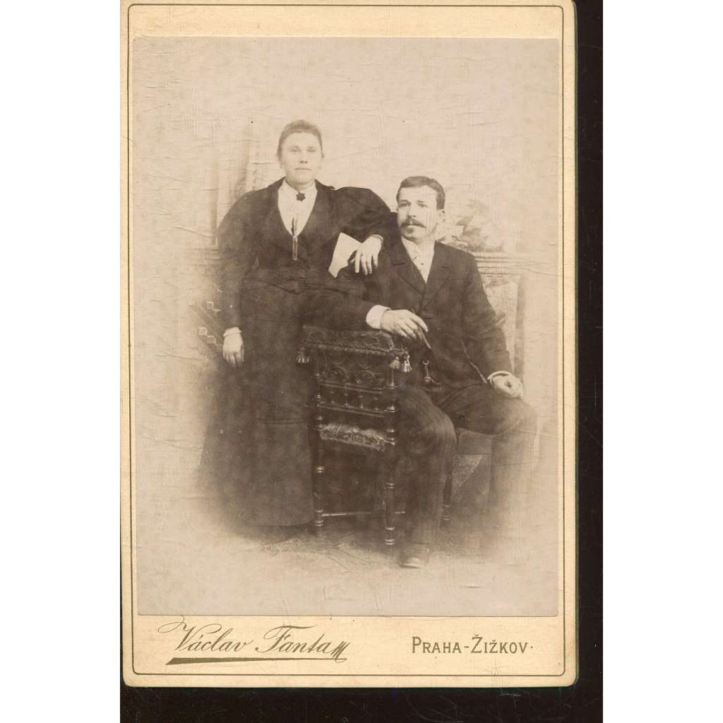 Stará fotografie - kabinetka (Václav Fanta, Praha)