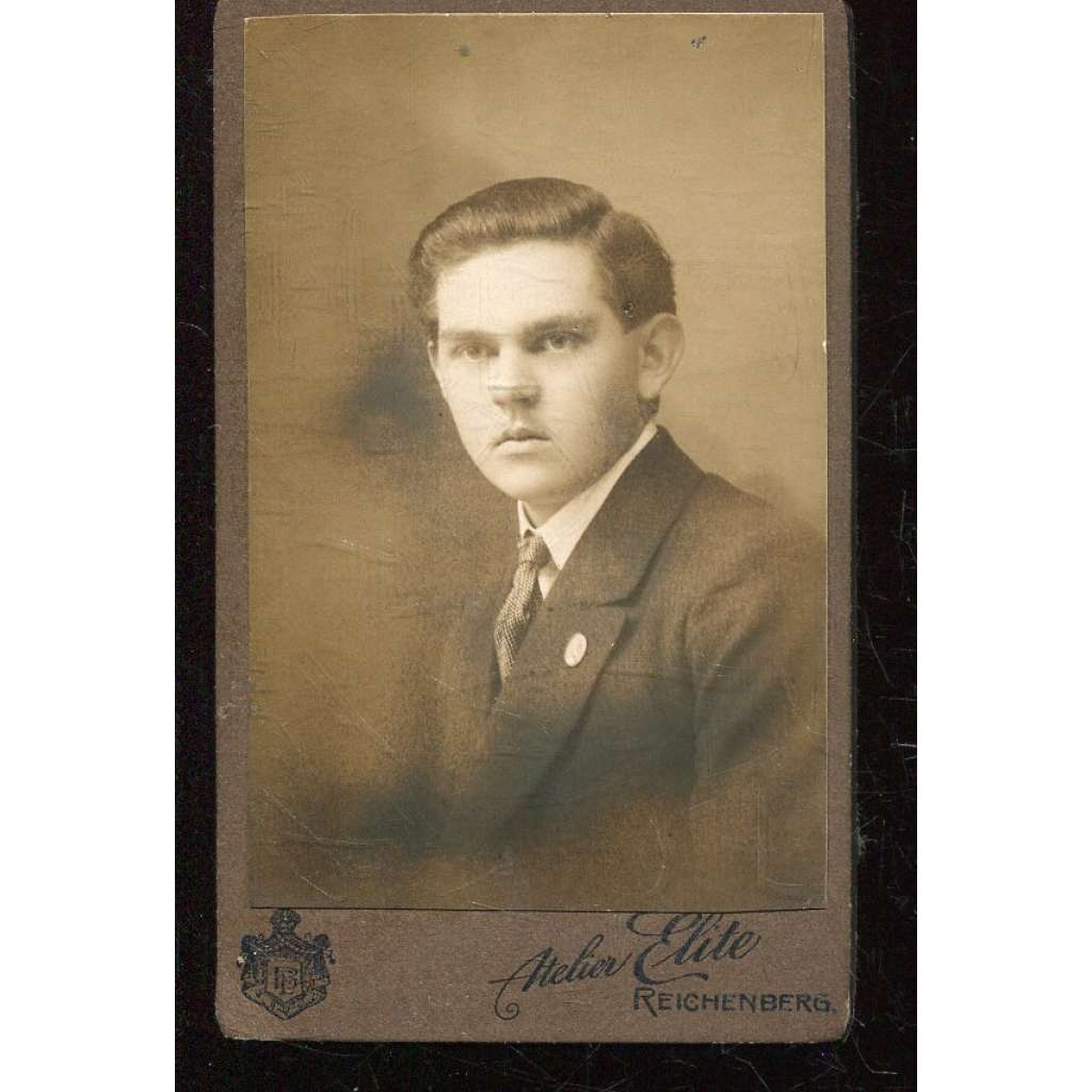 Stará fotografie - kabinetka (Atelier Elite, Liberec)