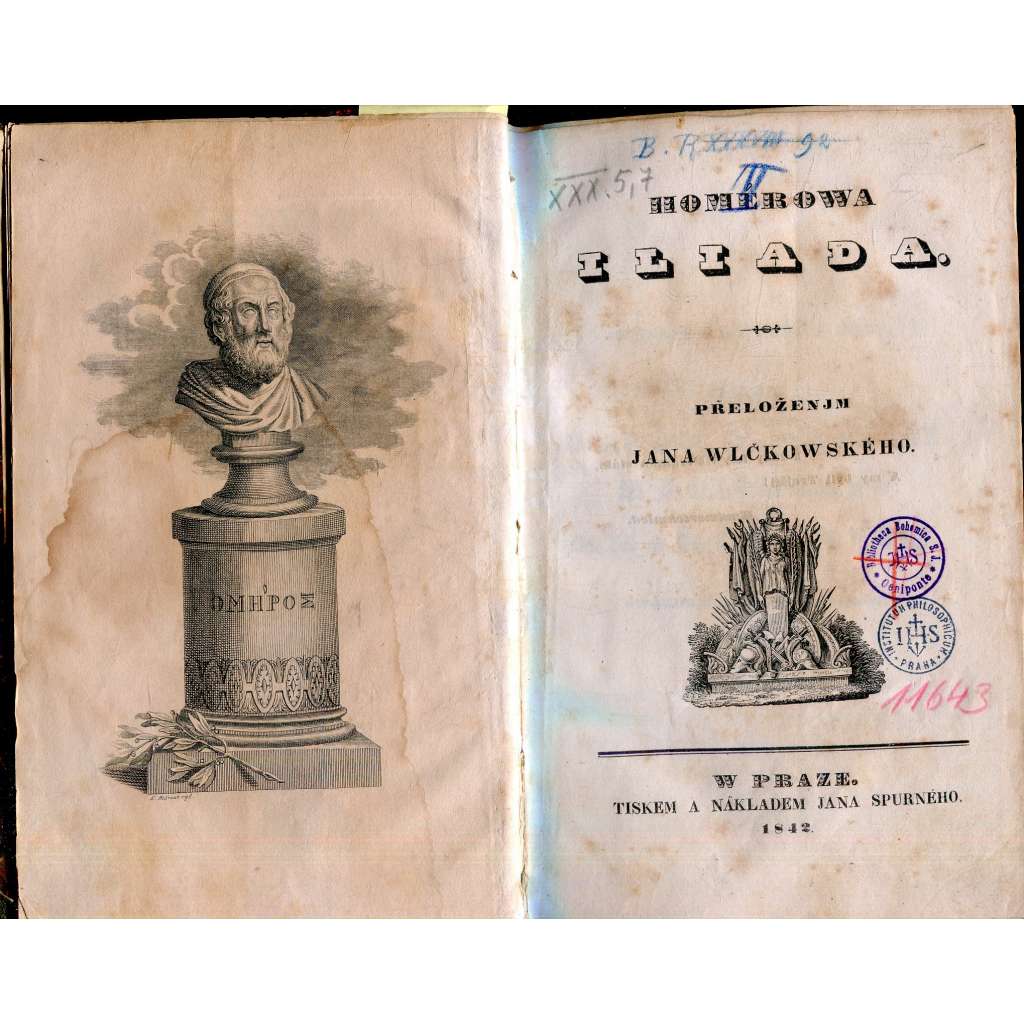 Homérova Iliada [Ílias - Homér; 1842]