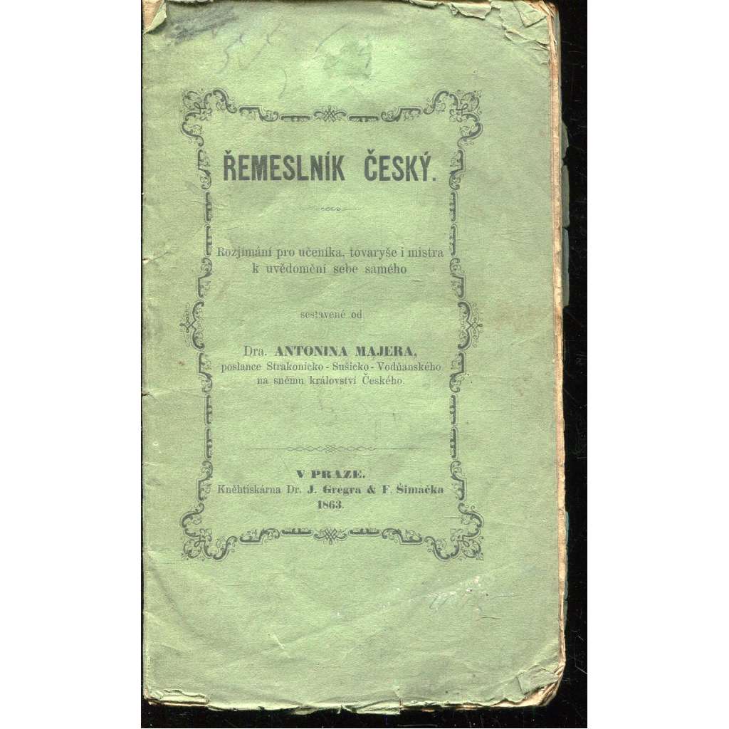 Řemeslník český (1863)