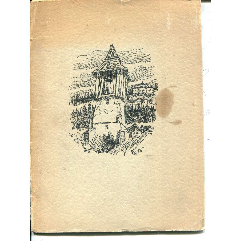 Stará zvonice. Připravuji se na cestu (tisk Jaroslav Picka, 1x litografie a podpis Max Švabinský)