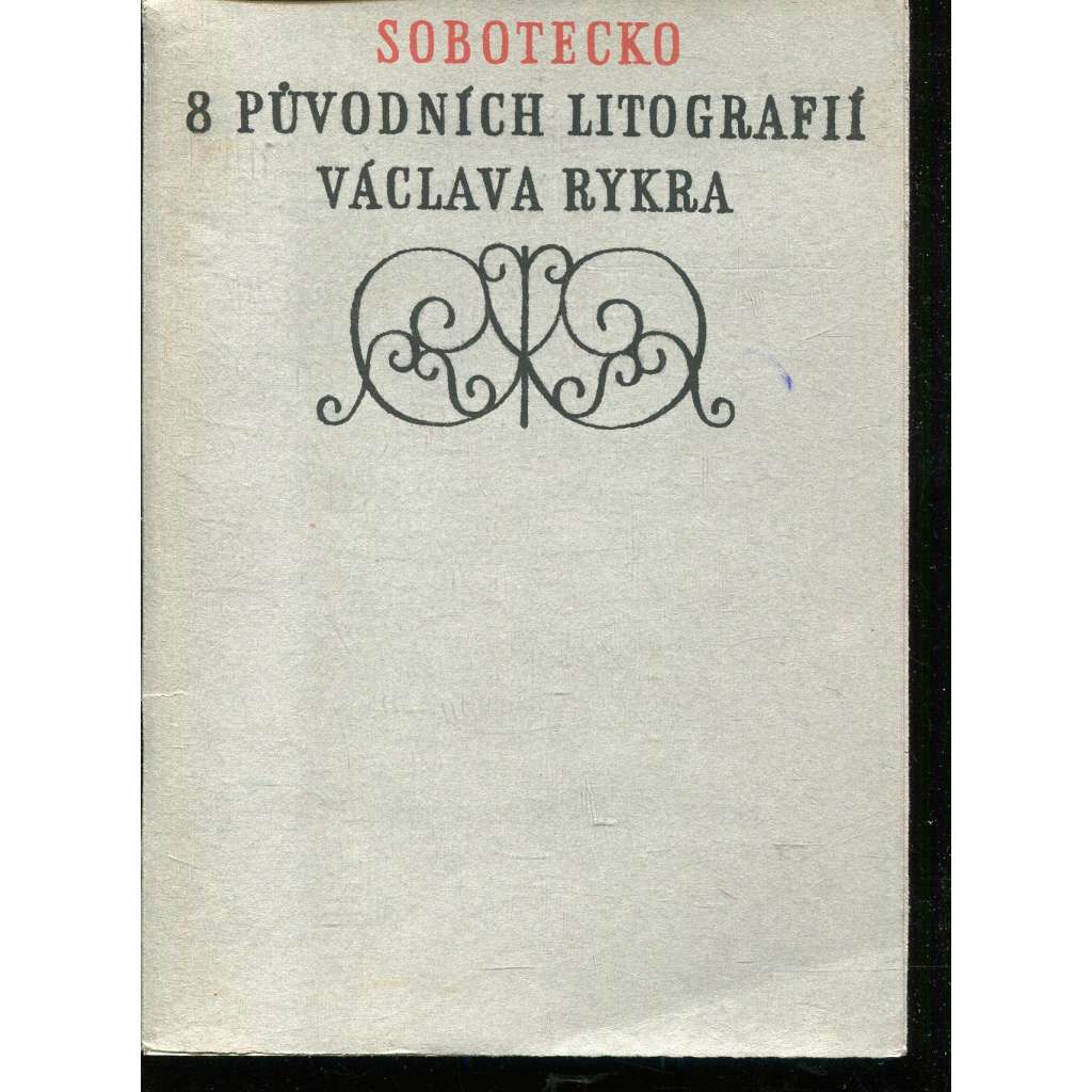 Sobotecko - 8 původních litografií Václava Rykla (Václav Rykl) - Sobotka Sobotecko - 8 původních litografií Václava Rykla (Václav Rykl) - Sobotka