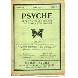 Psyche, ročník III./1927, číslo 10 (Revue věnovaná mystice, okultismu a metapsychice)