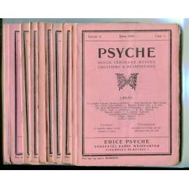 Psyche, ročník V./1928-1929, čísla 1.-10. (Revue věnovaná mystice, okultismu a metapsychice)