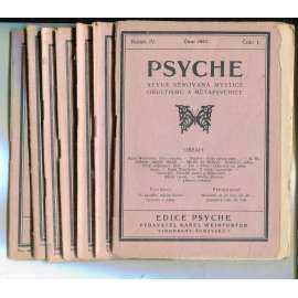 Psyche, ročník IV./1927, čísla 1.-9. (Revue věnovaná mystice, okultismu a metapsychice) - není kompletní Psyche, ročník IV./1927, čísla 1.-9. (Revue věnovaná mystice, okultismu a metapsychice) - není kompletní