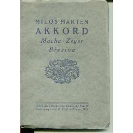 Akkord: Mácha. Zeyer. Březina (Essaye)