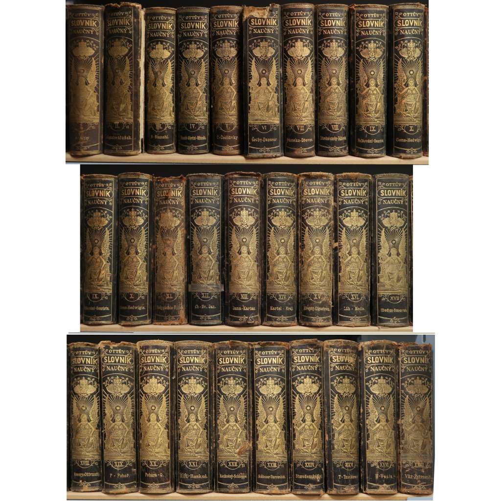 OTTŮV SLOVNÍK NAUČNÝ - 27 SVAZKŮ A-Ž - VAZBY KŮŽE