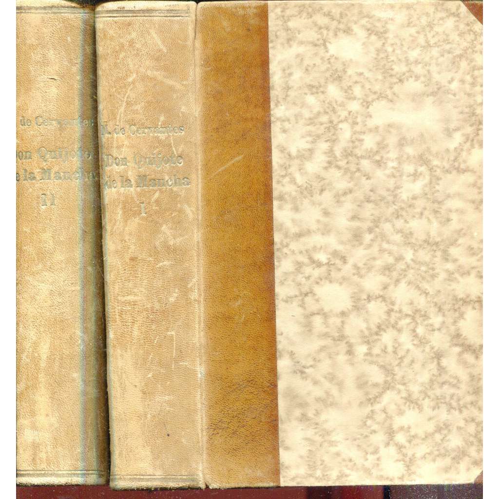 Duchaplný rytíř Don Quijote de la Mancha, I. a II.(2 svazky, vazba kůže - polokožená) Duchaplný rytíř Don Quijote de la Mancha, I. a II.(2 svazky, vazba kůže - polokožená)