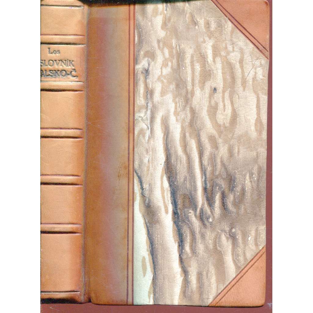 Slovník italsko-český (vazba kůže - polokožená)