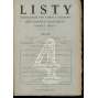 Listy, ročník I., číslo 1-4/1946. Čtvrtletník pro umění a filosofii (4 svazky)