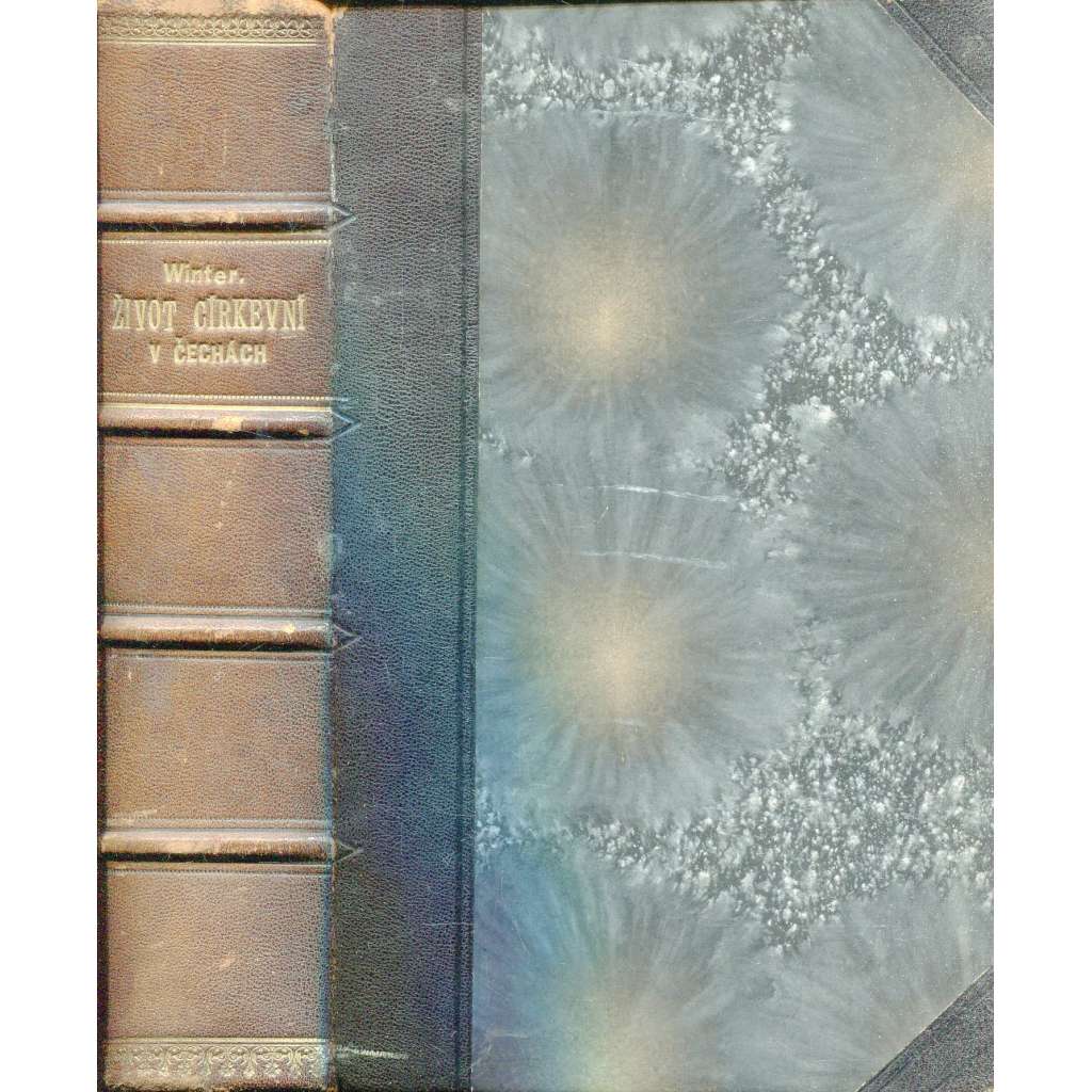 Život církevní v Čechách, svazek I. a II. (2 v 1) - vazba kůže - polokožená Život církevní v Čechách, svazek I. a II. (2 v 1) - vazba kůže - polokožená