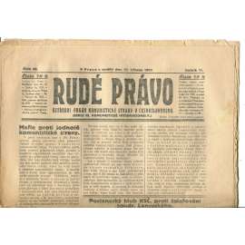 Rudé právo, ročník VI., číslo 69/1925 (1. republika, staré noviny) - 22.3.1925