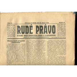 Rudé právo, ročník VI., číslo 71/1925 (1. republika, staré noviny) - 26.3.1925