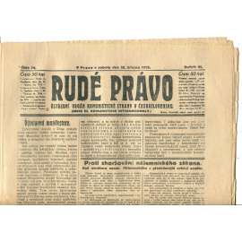 Rudé právo, ročník VI., číslo 74/1925 (1. republika, staré noviny) - 28.3.1925
