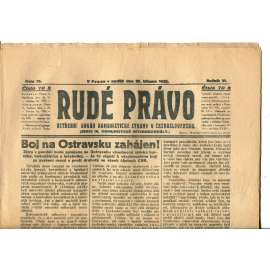 Rudé právo, ročník VI., číslo 75/1925 (1. republika, staré noviny) - 29.3.1925
