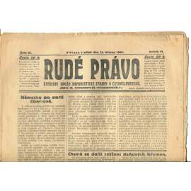 Rudé právo, ročník VI., číslo 61/1925 (1. republika, staré noviny) - 13.3.1925