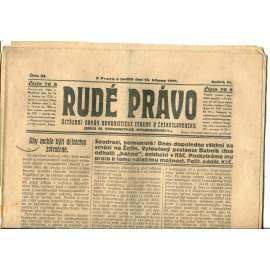 Rudé právo, ročník VI., číslo 63/1925 (1. republika, staré noviny) - 15.3.1925