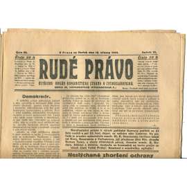 Rudé právo, ročník VI., číslo 66/1925 (1. republika, staré noviny) - 19.3.1925