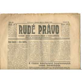 Rudé právo, ročník VI., číslo 68/1925 (1. republika, staré noviny) - 21.3.1925