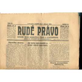 Rudé právo, ročník VI., číslo 51/1925 (1. republika, staré noviny) - 1.3.1925