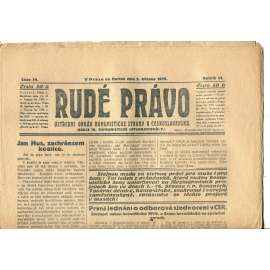 Rudé právo, ročník VI., číslo 54/1925 (1. republika, staré noviny) - 5.3.1925