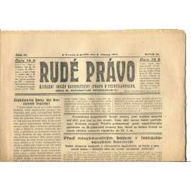 Rudé právo, ročník VI., číslo 57/1925 (1. republika, staré noviny) - 8.3.1925