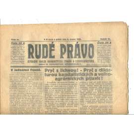 Rudé právo, ročník VI., číslo 31/1925 (1. republika, staré noviny) - 6.2.1925