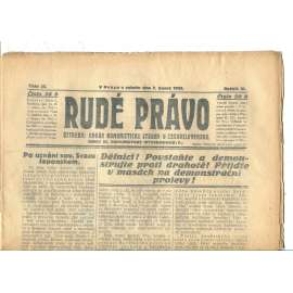 Rudé právo, ročník VI., číslo 32/1925 (1. republika, staré noviny) - 7.2.1925