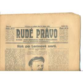 Rudé právo, ročník VI., číslo 18/1925 (1. republika, staré noviny) - 21.1.1925