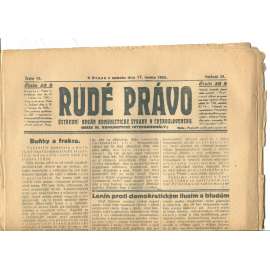 Rudé právo, ročník VI., číslo 15/1925 (1. republika, staré noviny) - 17.1.1925