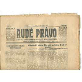 Rudé právo, ročník VI., číslo 4/1925 (1. republika, staré noviny) - 4.1.1925 (není kompletní)