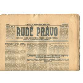 Rudé právo, ročník VI., číslo 7/1925 (1. republika, staré noviny) - 8.1.1925