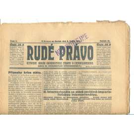 Rudé právo, ročník VI., číslo 7/1925 (1. republika, staré noviny) - 8.1.1925