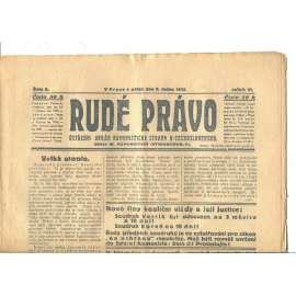 Rudé právo, ročník VI., číslo 8/1925 (1. republika, staré noviny) - 9.1.1925